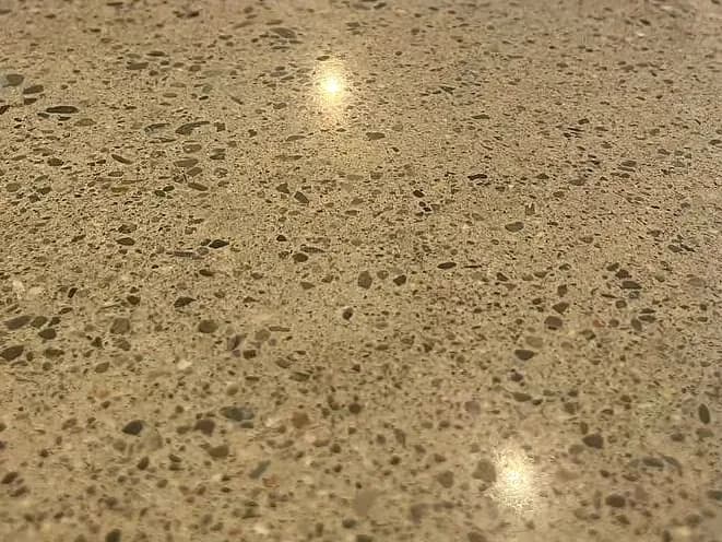 Polished aggregate floor, a polished project by Lunex